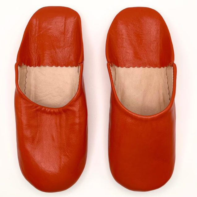 Moroccan Women Slippers, handmade from soft Organic Leather Perfuct for the House ,Best Gift Idea