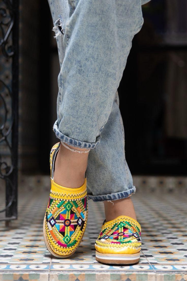 Moroccan Slippers , Amazigh Babouche From Fés Artists