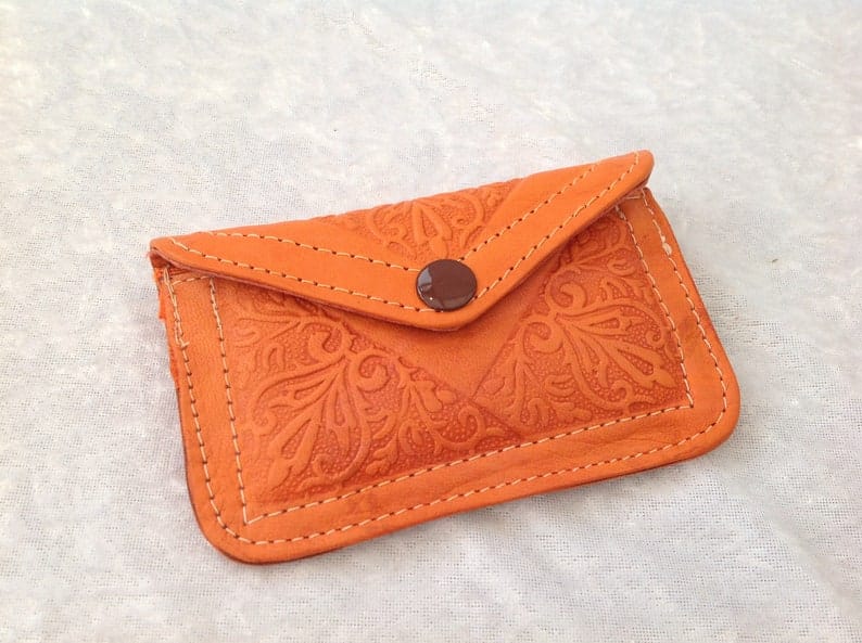 Handmade Moroccan Leather Purse Small Multicolours