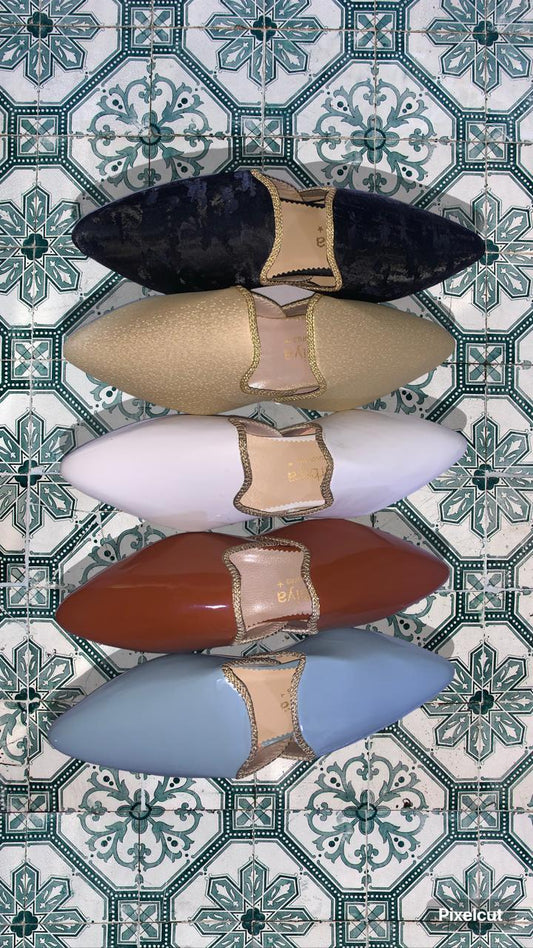 Luxury Moroccan Velvet Babouche – Handmade Artisan Slippers